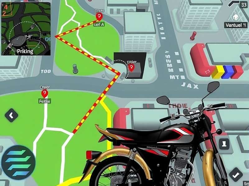 Delivery Ace player showing optimal route planning through an Indian city